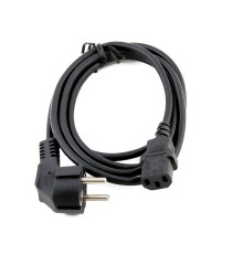 Кабель питания сетевой 220В для блоков питания, трапеция, 1.4м, черный [12417]