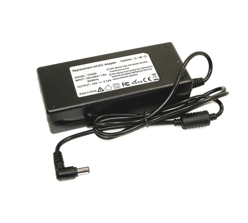 Блок питания для монитора и телевизора Dell, LG, Samsung 5.72A, 14V (6,5 x 4,5 mm)