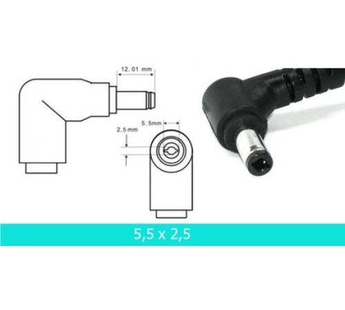 Зарядное устройство для ноутбука Asus 19 В 4.74 А 90 Вт 5.5*2.5mm, без кабеля, REPLACE