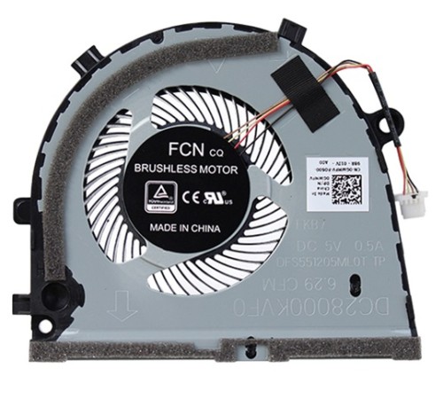 Вентилятор (кулер) для ноутбука Dell G3 G3-3579, G3-3779, G5-5587 GPU