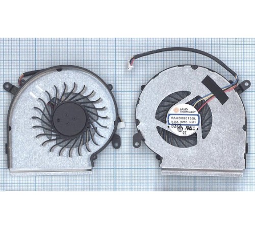 Вентилятор (кулер) для ноутбука MSI GE62VR, GE72VR, GP62MVR, GP62VR, GP72VR (GPU), 4pin