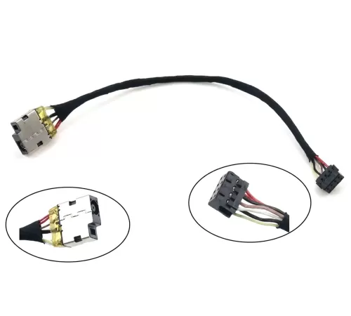 Разъем питания с кабелем для ноутбуков HP 250 G2/G3, 255 G2/G3, 15-G, 15-R (4.5x3.0 мм)