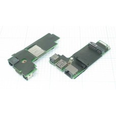 Разъем для ноутбука HY-DE030 Dell Vostro 3300 13.3" на плате с USB и LAN разъемами