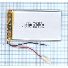 Аккумулятор Li-Pol (батарея) 3.5*45*75мм 2pin 3.7V 1200mAh