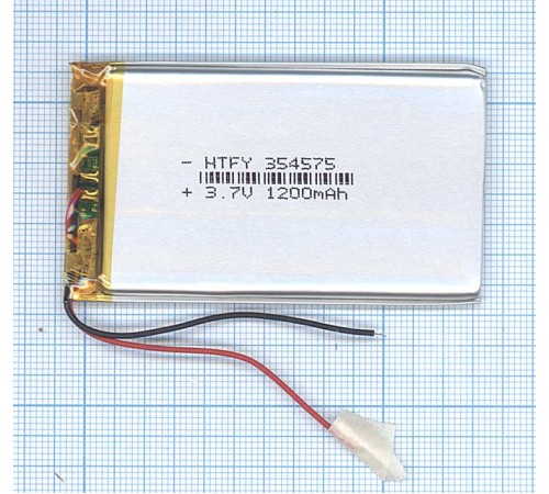 Аккумулятор Li-Pol (батарея) 3.5*45*75мм 2pin 3.7V 1200mAh