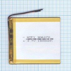 Аккумулятор Li-Pol (батарея) 3*62*70мм 2pin 3.7V 1300mAh [9445]
