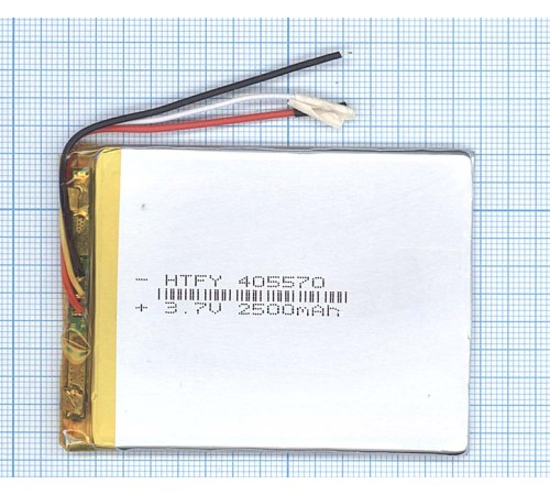 Аккумулятор Li-Pol (батарея) 4*55*70мм 3pin 3.7V 2500mAh