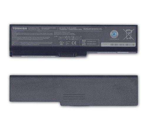 Аккумуляторная батарея PA3817U-1BRS для ноутбука Toshiba Satellite L750 (10.8V 48Wh 4400mAh) черная ORIGINAL
