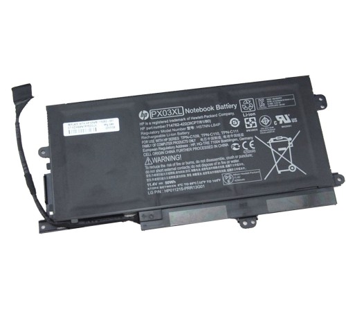 Аккумуляторная батарея (PX03XL) для ноутбука HP Envy TouchSmart 14-k 50Wh 11,25V