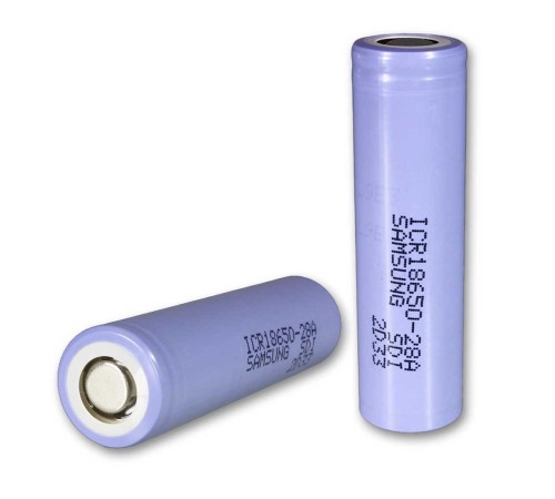 Аккумулятор тип 18650 Li-Ion SAMSUNG ICR18650-28A 3,7V 2500mAh (без защиты)