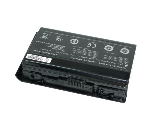 Аккумуляторная батарея для ноутбука DNS 0164801, 0164802, 0170720, W350, W370 (W370BAT-8) (14.8 В 5200 мАч) ORIGINAL