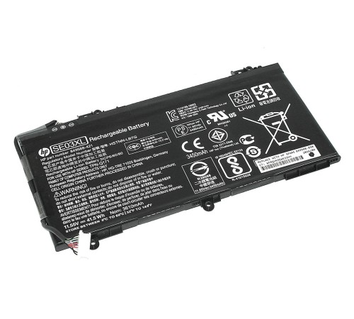Аккумуляторная батарея (SE03XL) для ноутбука HP Pavilion 14-AL (3610 mAh 11.55 V 41.5 Wh) черная ORIGINAL