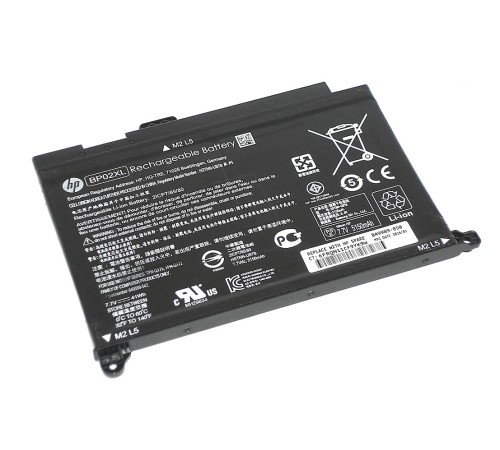 Аккумуляторная батарея (BP02XL) для ноутбука HP Pavilion 15-au, 15-aw (7.7 В 5350 мАч 41Wh) ORIGINAL