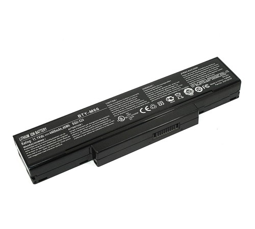 Аккумуляторная батарея (BTY-M66) для ноутбука MSI GX600 11.1V 4400mAh