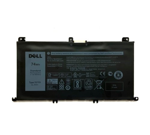 Аккумуляторная батарея 357F9 для ноутбука Dell Inspiron 15 7000 7559 7557 7567 7759 11.4V 74Wh 6400mAh