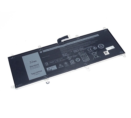 Аккумуляторная батарея для ноутбука Dell Venue 10 Pro 5056 (GFKG3) 7.4V 4220mAh 8pin