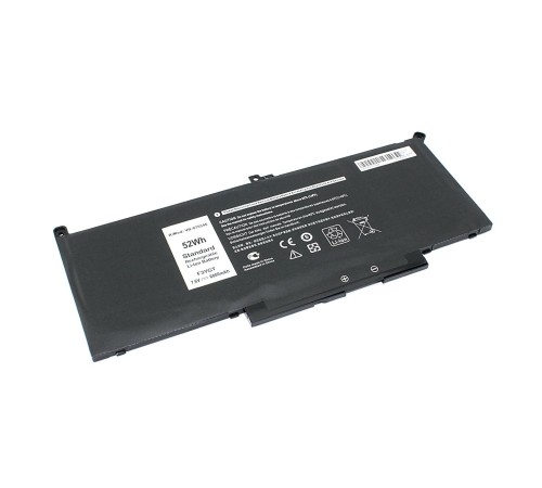 Аккумуляторная батарея (F3YGT-2S2P) для ноутбука Dell Latitude 12 7000 7.6V 6800mAh 