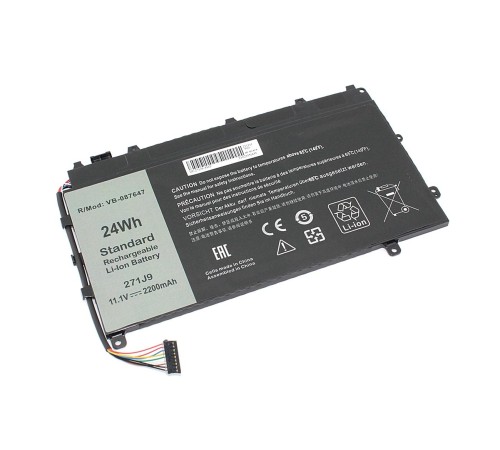 Аккумуляторная батарея (271J9) для ноутбука Dell Latitude 7350 11.1V 2200mAh