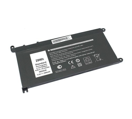 Аккумуляторная батарея (WDX0R) для ноутбука Dell 15-5538 11.4V 29Wh