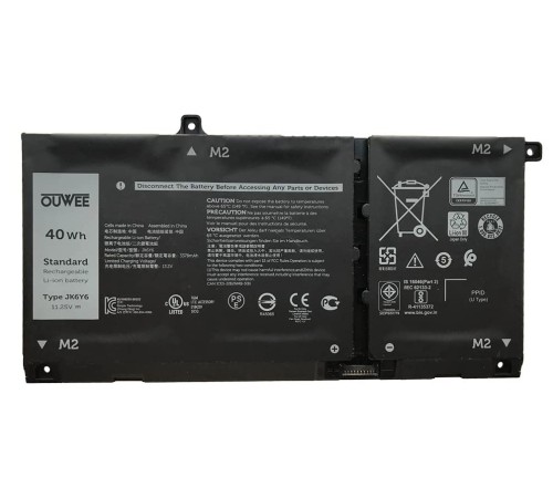 Аккумуляторная батарея (JK6Y6) для ноутбука Dell Latitude 3510 11.25V 3378mAh