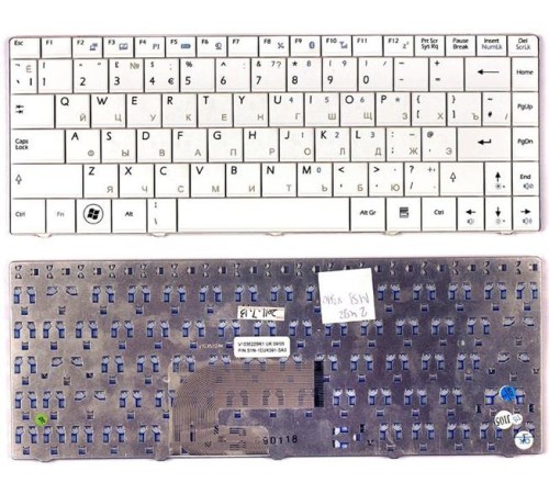 Клавиатура для ноутбука MSI X-Slim X300 X320 X340 X400 U210 EX460 U250 белая