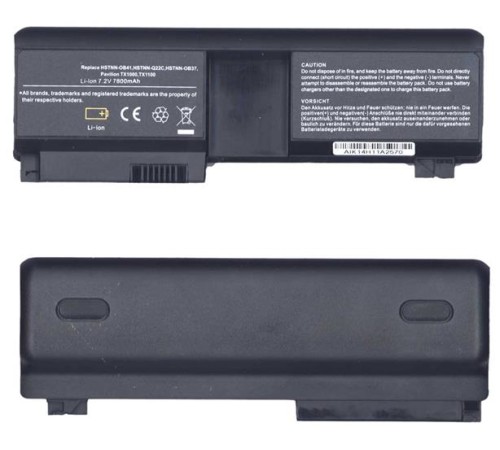 Аккумуляторная батарея для ноутбука HP Compaq TX1000 (HSTNN-OB41) 7800mAh OEM черная
