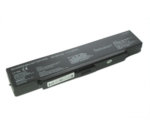 Аккумуляторная батарея для ноутбука Sony Vaio VGN-CR, AR, NR (VGP-BPS9) 4400-5200mAh OEM черная