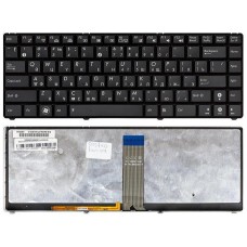 Клавиатура для ноутбука Asus UL20 EEE PC 1201 черная с черной рамкой с подсветкой