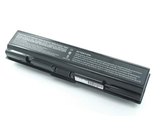 Аккумуляторная батарея для ноутбука Toshiba A200 A215 A300 A500 L500 (PA3534U-1BAS) 88Wh OEM черная