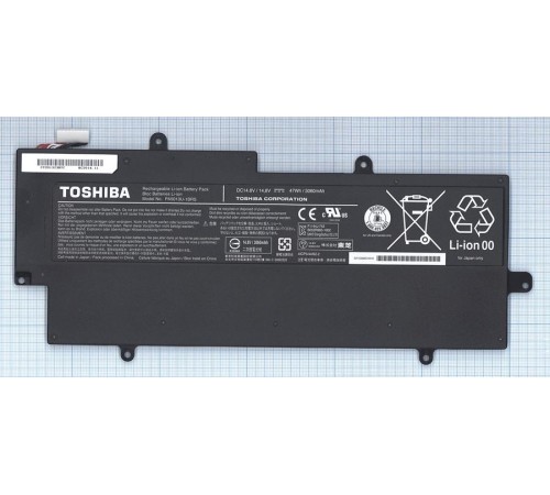 Аккумуляторная батарея для ноутбука Toshiba Portege Z830 (PA5013U-1BRS) 47Wh черная Original