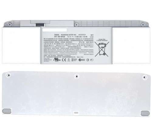 Аккумуляторная батарея для ноутбука Sony Vaio SVT11, SVT13 (VGP-BPS30) 45Wh серебристая Original