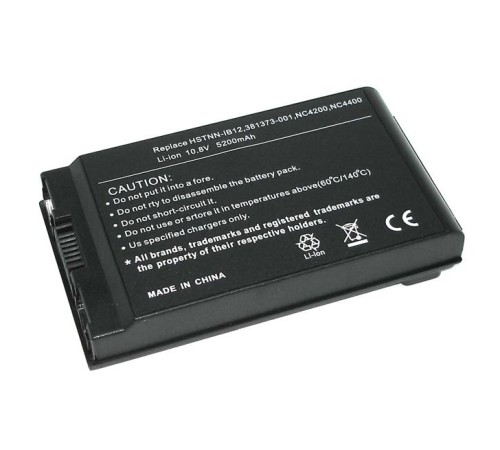 Аккумуляторная батарея для ноутбука HP Compaq NC4400 (HSTNN-IB12) 5200mAh OEM черная Original