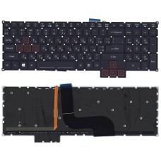 Клавиатура для ноутбука Acer Predator 15 G9-591 черная с подсветкой