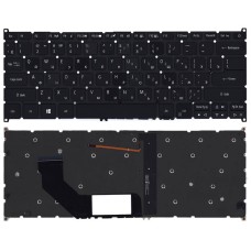 Клавиатура для ноутбука Acer Swift 3 SF314, SF314-41, SF314-52G черная с подсветкой [12159]