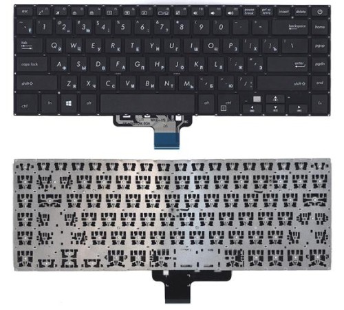 Клавиатура для ноутбука Asus VivoBook S15 S510, X510, F510 черная с подсветкой