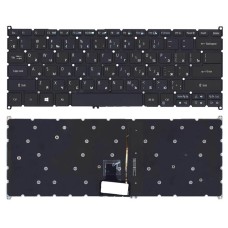 Клавиатура для ноутбука Acer Aspire R14 R5-471 черная с подсветкой
