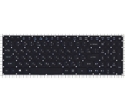 Клавиатура для ноутбука Acer Aspire VN7-593G черная с подсветкой