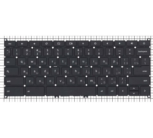 Клавиатура для ноутбука Acer Chromebook C720 черная без рамки