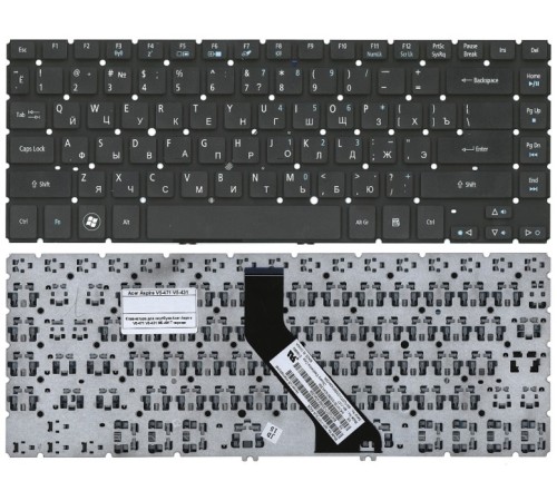 Клавиатура для ноутбука Acer Aspire V5-471 V5-431 M5-481T черная