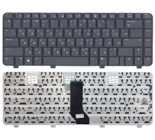 Клавиатура для ноутбука HP 540, 550, 6520, 6720 (RU) черная, матовая [00349]