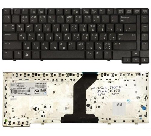 Клавиатура для ноутбука HP Compaq 6530b 6535b 6730b 6735b 8530 nc6400 черная