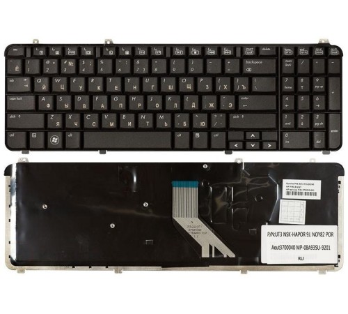 Клавиатура HP Pavilion DV6-1000, DV6-2000 (RU) черная [10061]