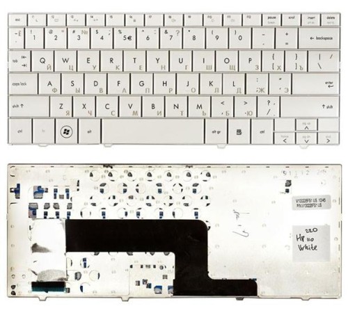 Клавиатура для ноутбука HP Compaq Mini 110 110с белая