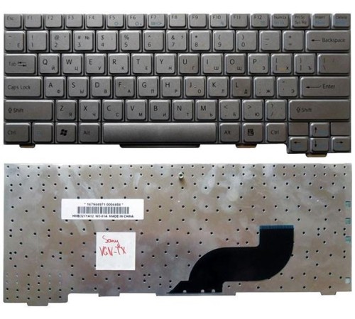 Клавиатура для ноутбука Sony Vaio VGN-TX серебристая