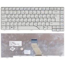 Клавиатура для ноутбука Acer Aspire 4220, 4230, 4310, 4520, 4710, 4720, 4900, 5220, 5230, 5300, 5315, 5520, 5700, 5710, 5910, 5920, 6920 (RU) белая [00071]