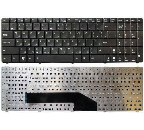 Клавиатура для ноутбука Asus K50, K51, K50AB, K50C, K50IN, K50IJ, K50IN, K60, G70 ver. 1 (RU) черная