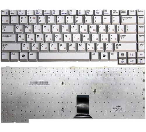 Клавиатура для ноутбука Samsung M50 серебристая