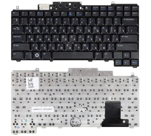 Клавиатура для ноутбука Dell Latitude D531 черная без указателя