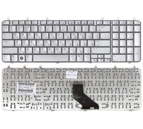 Клавиатура HP Pavilion DV7-1000 (RU) серебристая