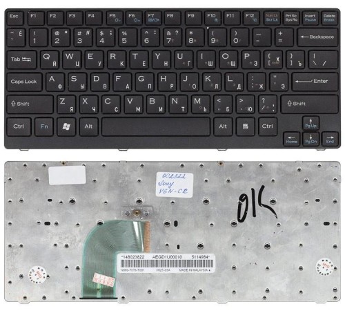 Клавиатура для ноутбука Sony Vaio VGN-CR (RU) черная